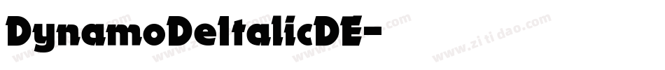 DynamoDeItalicDE字体转换