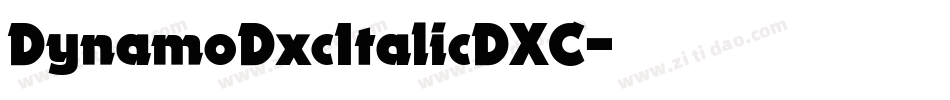 DynamoDxcItalicDXC字体转换