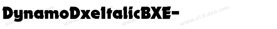 DynamoDxeItalicBXE字体转换