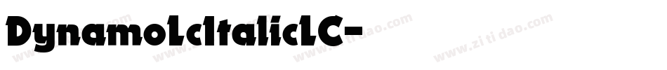 DynamoLcItalicLC字体转换