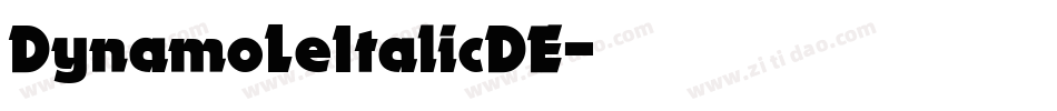 DynamoLeItalicDE字体转换