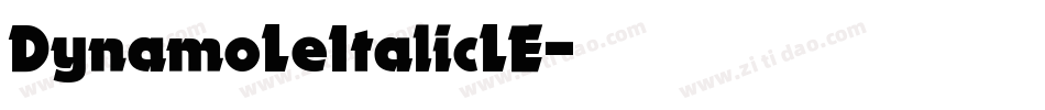 DynamoLeItalicLE字体转换