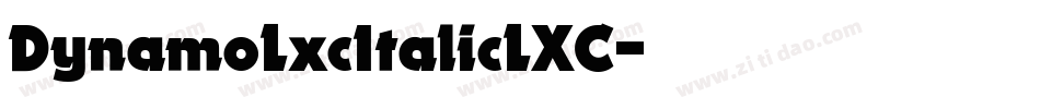 DynamoLxcItalicLXC字体转换