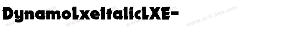 DynamoLxeItalicLXE字体转换