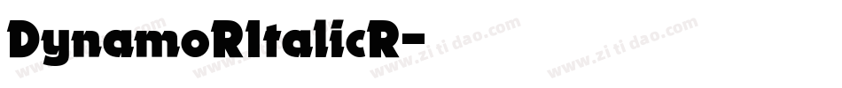 DynamoRItalicR字体转换