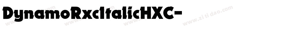 DynamoRxcItalicHXC字体转换