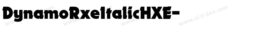 DynamoRxeItalicHXE字体转换