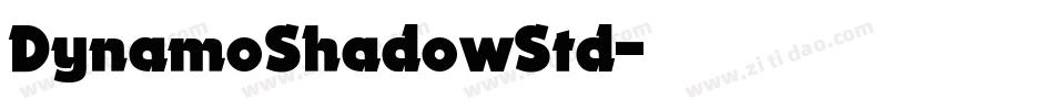 DynamoShadowStd字体转换