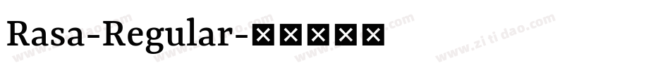 Rasa-Regular字体转换