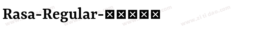 Rasa-Regular字体转换