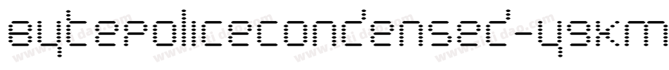 BytePoliceCondensed-y9KM字体转换