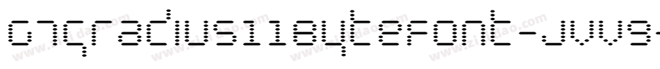 G7gradius11ByteFont-jVv9字体转换