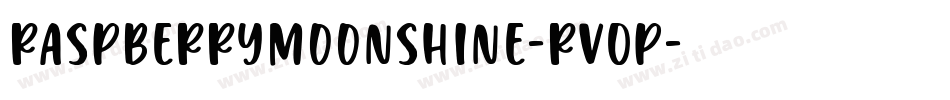 RaspberryMoonshine-rV0p字体转换