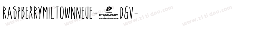 RaspberryMiltownNeue-7DGV字体转换