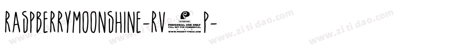 RaspberryMoonshine-rV0p字体转换