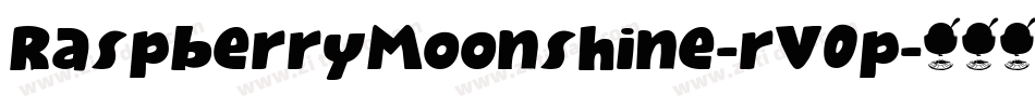 RaspberryMoonshine-rV0p字体转换