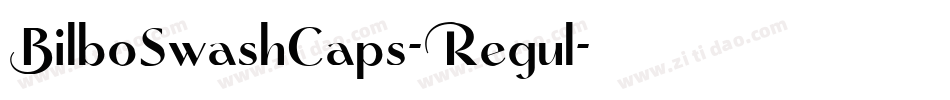 BilboSwashCaps-Regul字体转换