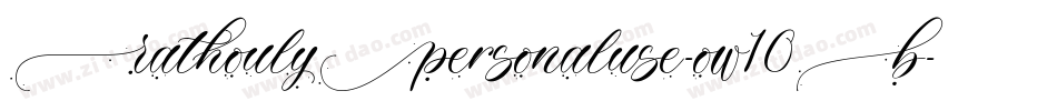 RathoulyPersonaluse-ow10B字体转换