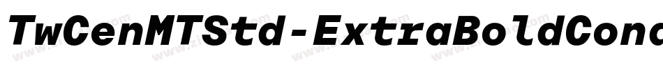 TwCenMTStd-ExtraBoldCond字体转换