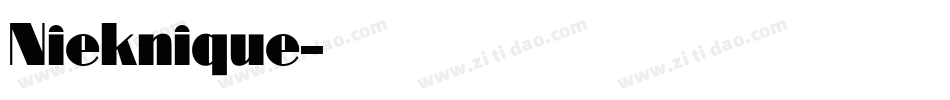 Nieknique字体转换