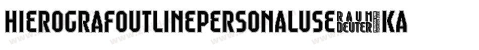 HierografOutlinePersonalUse-KAYW字体转换