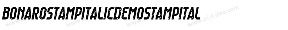 BonaroStampItalicDemoStampItalic-Wyp6G字体转换