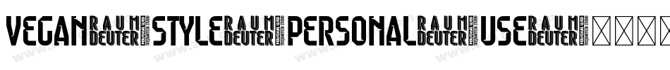 Vegan-Style-Personal-Use字体转换