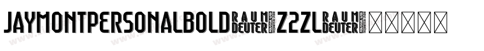 JaymontPersonalBold-z2Zl字体转换