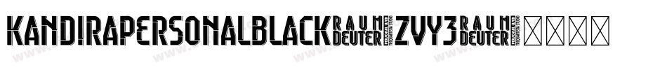 KandiraPersonalBlack-zVY3字体转换