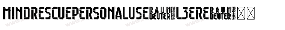 MindRescuePersonalUse-L3ErE字体转换