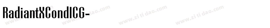 RadiantXCondICG字体转换