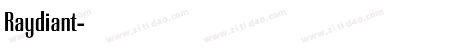 Raydiant字体转换