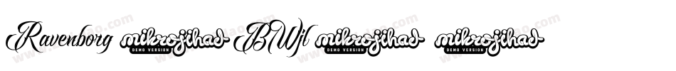 Ravenborg-BWjl8字体转换