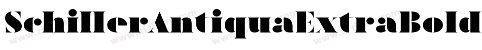 SchillerAntiquaExtraBold字体转换