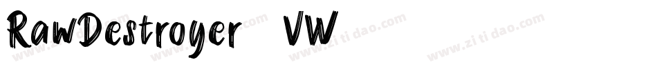 RawDestroyer-3VW8字体转换