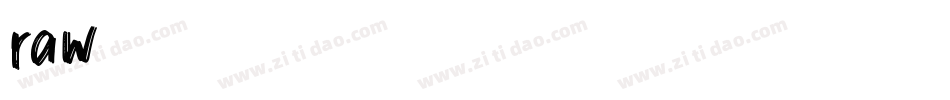 raw字体转换