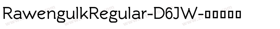 RawengulkRegular-D6JW字体转换