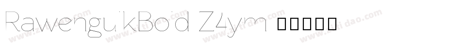 RawengulkBold-Z4ym字体转换
