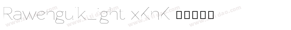 RawengulkLight-xKnK字体转换