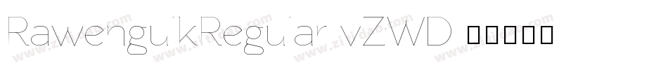 RawengulkRegular-vZWD字体转换