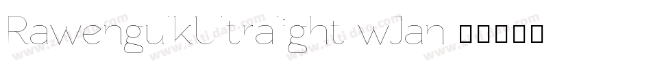 RawengulkUltralight-wJan字体转换