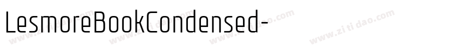 LesmoreBookCondensed字体转换