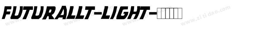 futurallt-light字体转换