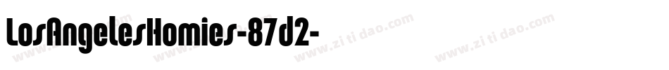 LosAngelesHomies-87d2字体转换