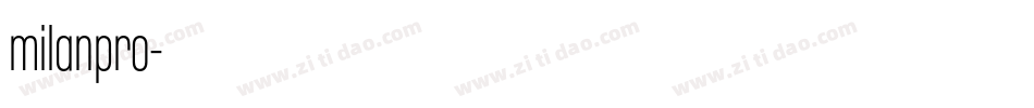 milanpro字体转换