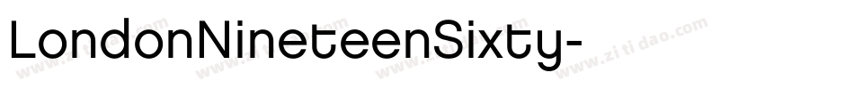LondonNineteenSixty字体转换