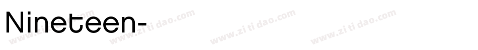 Nineteen字体转换