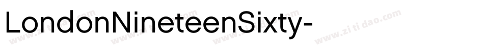 LondonNineteenSixty字体转换