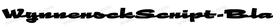 WynnerockScript-Black字体转换