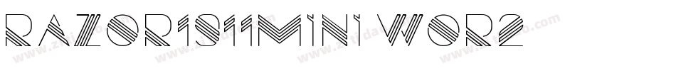 Razor1911Mini-wor2字体转换